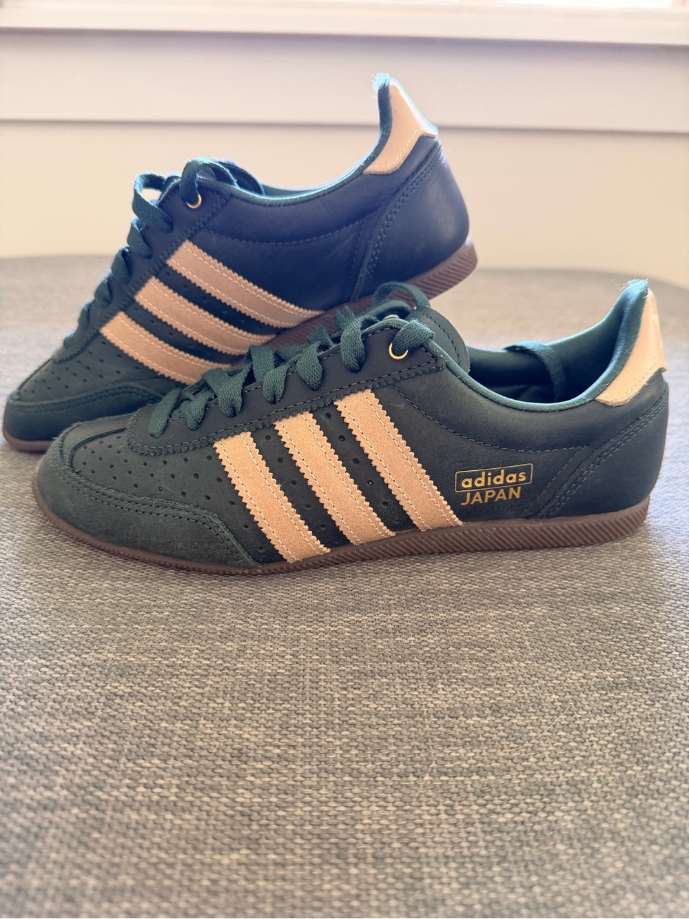 adidas Japan Green & Beige Retro Suede Sneakers